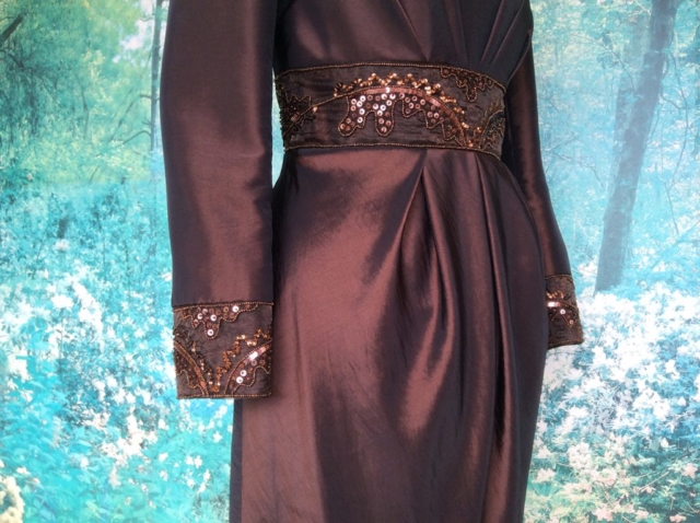 Robe de cocktail en mousseline et broderie de Lunéville #6